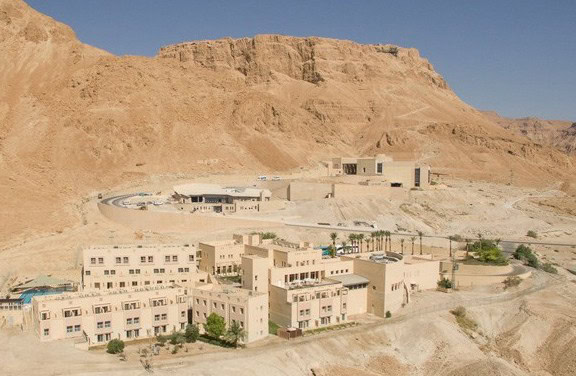 Modern desert buildings designed for sustainability and resilience.